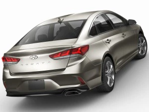 hyundai sonata 2018 3D Model