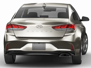 hyundai sonata 2018 3D Model