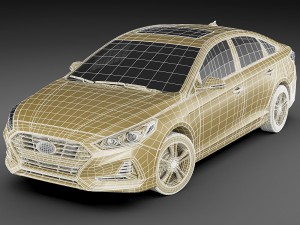 hyundai sonata 2018 3D Modell