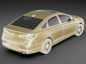 hyundai sonata 2018 3D Modell