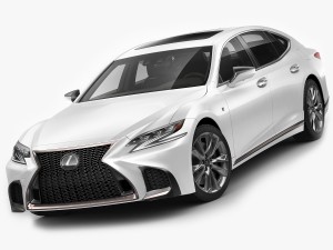 lexus ls500 f-sport 2018 3Dモデル