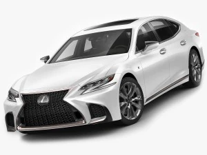 lexus ls500 f-sport 2018 3D Model