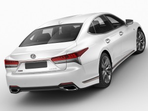 lexus ls500 f-sport 2018 Model 3D