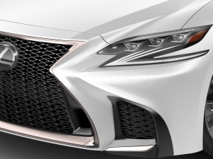 lexus ls500 f-sport 2018 Model 3D
