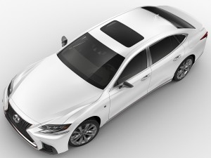 lexus ls500 f-sport 2018 Model 3D