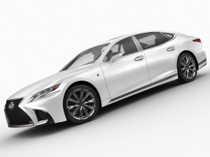 lexus ls500 f-sport 2018 Model 3D