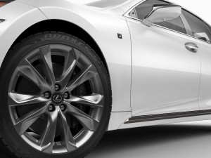 lexus ls500 f-sport 2018 Model 3D
