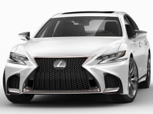 lexus ls500 f-sport 2018 Model 3D