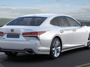 lexus ls500 f-sport 2018 Model 3D
