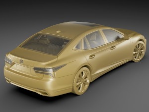 lexus ls500 f-sport 2018 Model 3D
