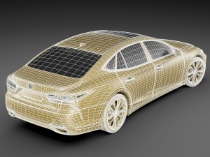 lexus ls500 f-sport 2018 Model 3D