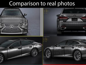 lexus ls500 f-sport 2018 Model 3D