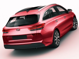 hyundai i30 tourer 2018 3D Модель