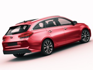 hyundai i30 tourer 2018 3D Модель