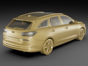 hyundai i30 tourer 2018 3D Модель