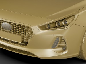 hyundai i30 tourer 2018 3D Модель