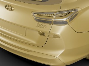 hyundai i30 tourer 2018 3D Модель