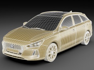 hyundai i30 tourer 2018 3D Модель