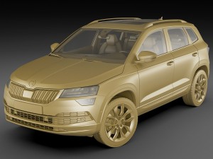 skoda karoq 2018 Modelo 3D