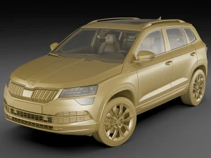 skoda karoq 2018 3D Model
