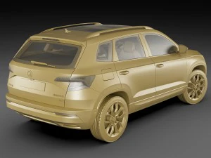 skoda karoq 2018 3D Model