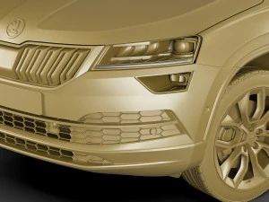 skoda karoq 2018 3D Model