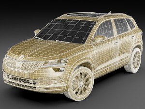 skoda karoq 2018 Modelo 3D