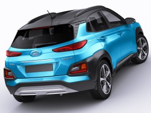 hyundai kona 2018 3D Model