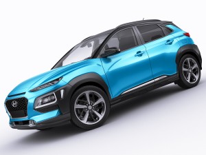 hyundai kona 2018 3D Model