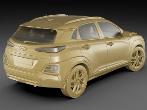 hyundai kona 2018 3D Model