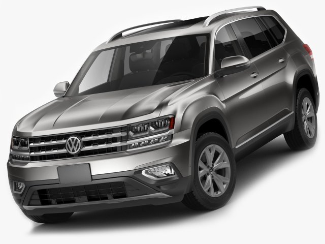 volkswagen atlas teramont 2017 3Dモデル .c4d .max .obj .3ds .fbx .stl .blend 