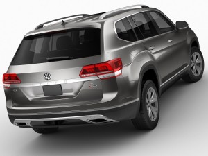 volkswagen atlas teramont 2017 3Dモデル