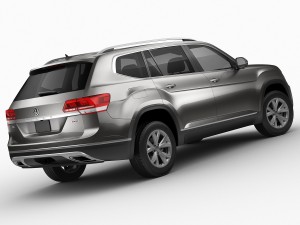 volkswagen atlas teramont 2017 3Dモデル