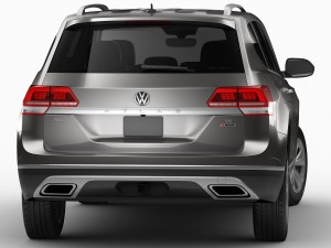 volkswagen atlas teramont 2017 3Dモデル