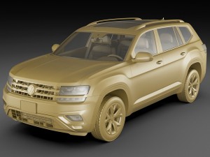 volkswagen atlas teramont 2017 3Dモデル