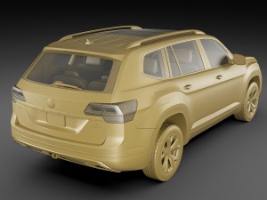 volkswagen atlas teramont 2017 3Dモデル