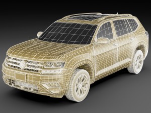 volkswagen atlas teramont 2017 3Dモデル