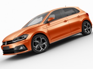 volkswagen polo 2018 r-line 3D Model