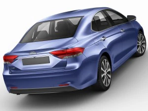 generic compact sedan 3D Model