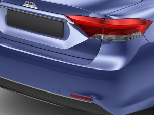 generic compact sedan 3D मॉडल