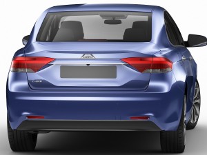 generic compact sedan 3D मॉडल