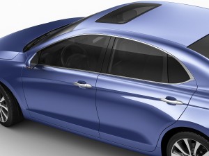generic compact sedan 3D मॉडल