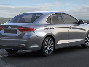 generic compact sedan 3D मॉडल