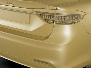 generic compact sedan 3D मॉडल