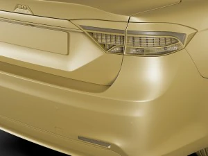 generic compact sedan 3D Model