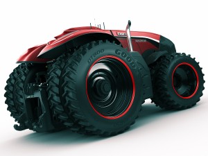 case ih autonomous concept tractor Modello 3D