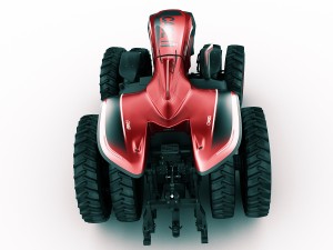 case ih autonomous concept tractor Modello 3D