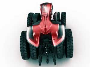 case ih autonomous concept tractor 3D Model