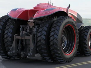 case ih autonomous concept tractor 3D Model