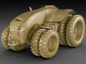 case ih autonomous concept tractor Modello 3D